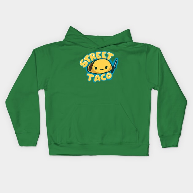 Street Taco Kids Hoodie by klimon